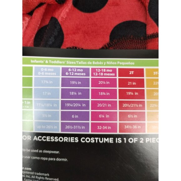 Infant 6 to 12 Months Lovebug Ladybug Dress and Headpiece Halloween Costume - Picture 6 of 6